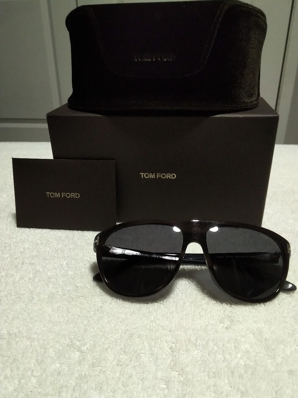 NEW Tom Ford Gabriel Dark Brown Aviator Sunglasses TF196 - Unisex